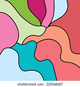 Irregular shape abstract pattern