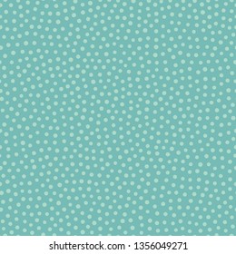 Irregular small polka dot seamless vector pattern. Classy vintage ditsy dot pattern in shades of blue. Perfect for baby wear, summer dresses, quilting textiles.
