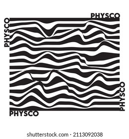 irregular stripe placement t-shirt print with slogan