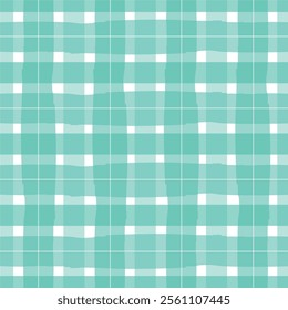 Irregular stripes white points plaid pattern