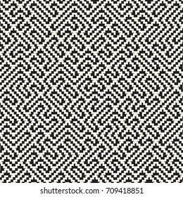 Irregular Techno Maze Lines. Abstract Geometric Background Design. Vector Seamless Black and White Chaotic Pattern.
