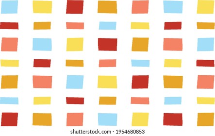 Irregular texture composed of mulricolored geometric elements. Colorful pattern. For use as background, wallpaper, prints, packaging paper and textiles. Abstract vector illustration. EPS10