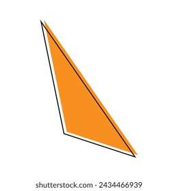 Irregular triangle geometric icon vector illustration design