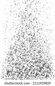 Irregular vector texture with dots, small blots, spots, stains in the triangle shape.