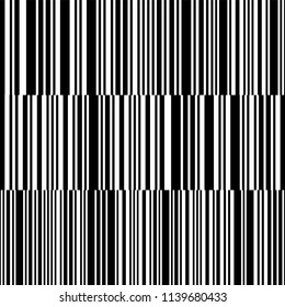 Irregularly Stripes Black White Glitch Background Stock Vector (Royalty ...