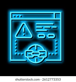 irrelevant link neon light sign vector. irrelevant link illustration