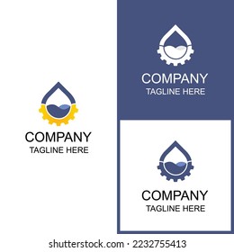 el diseño del logotipo del canal de riego puede utilizarse para digitalización e impresión