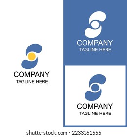 irrigation channel logo design can be used for digital and print