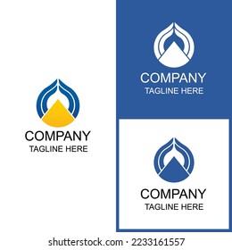irrigation channel logo design can be used for digital and print