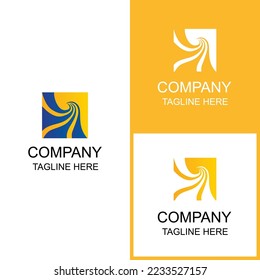el diseño del logotipo del canal de riego puede utilizarse para digitalización e impresión