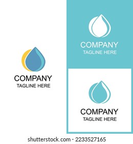 irrigation channel logo design can be used for digital and print