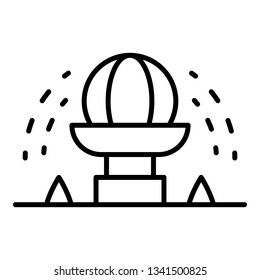 Irrigation circle icon. Outline irrigation circle vector icon for web design isolated on white background