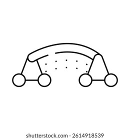 irrigation equipment line icon vector. irrigation equipment sign. isolated contour symbol black illustration