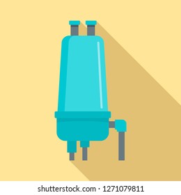 Irrigation filter icon. Flat illustration of irrigation filter vector icon for web design