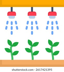Irrigation Icon Flat Vector Illustration