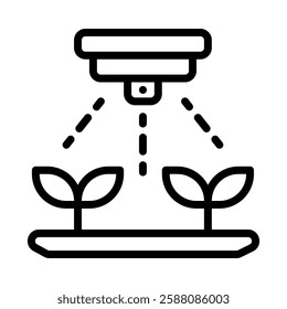 Irrigation icon illustration in line style. Perfect for website mobile app presentation. Suitable for any user interface and user experience