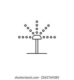 Irrigation icon line art vector