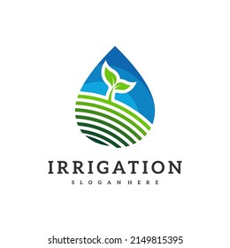 Irrigation Logo Design Vector Icon Symbol Stock Vector (Royalty Free ...