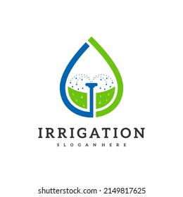 Irrigation logo design vector. Icon Symbol. Template Illustration