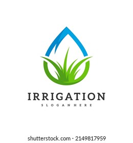 Irrigation logo design vector. Icon Symbol. Template Illustration