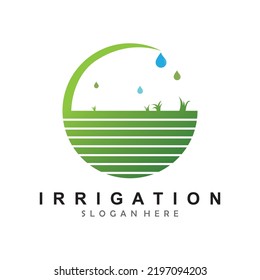 Irrigation logo design vector. Icon Symbol. Template Illustration