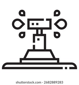Icono moderno del Vector de la irrigación – Plantilla mínima del símbolo de la ilustración para el diseño móvil del UI del App del Web