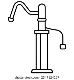 Bewässerungspumpe, Vektorgrafik 