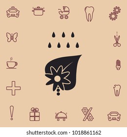 Irrigation sign, vector icon
