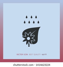 Irrigation sign, vector icon, web design element