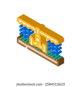 irrigation system agri tech isometric icon vector. irrigation system agri tech sign. isolated symbol illustration