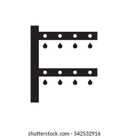 irrigation system icon illustration isolated vector sign symbol