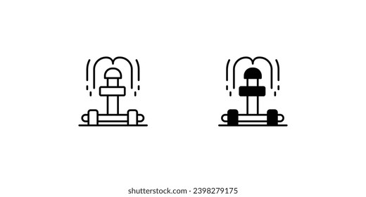 icono del sistema de riego con ilustración del material del vector de fondo blanco