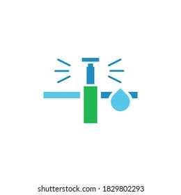 irrigation system vector icon design template