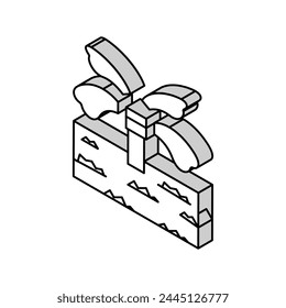 sistema de riego para el riego de Vector isométrico. sistema de riego para riego de letrero.