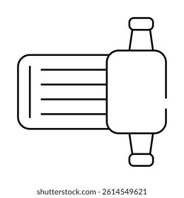 irrigation tool line icon vector. irrigation tool sign. isolated contour symbol black illustration