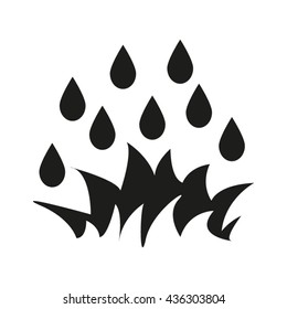 irrigation watering plants, vector icon