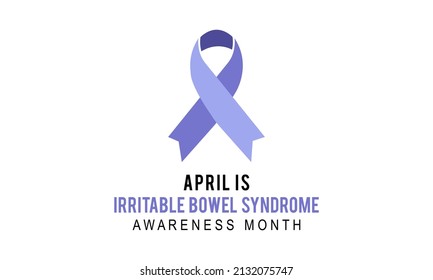 Irritable bowel syndrome (IBS) awareness month. Health banner, card, poster, background.
