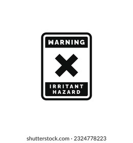 Vector de diseño de símbolo de advertencia de peligro irritante