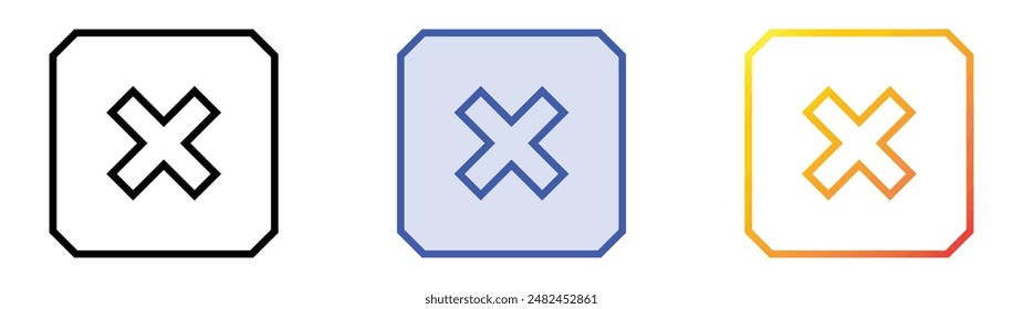 irritant icon. Linear, Blue Fill and Gradient Style Design Isolated On White Background