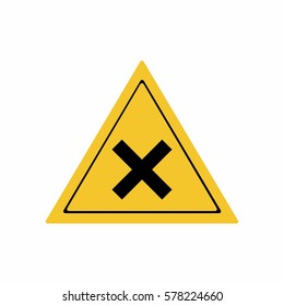 Irritant substance sign vector design isolated on white background