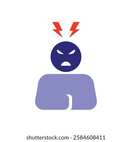 Irritated Boss with Arms Crossed and Frown