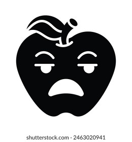 Irritated emoji vector design, ready to use and download premium vector