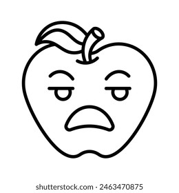 Irritated emoji vector design, ready to use and download premium vector