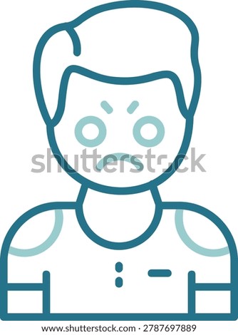Irritation Creative Illustration Icon Design
