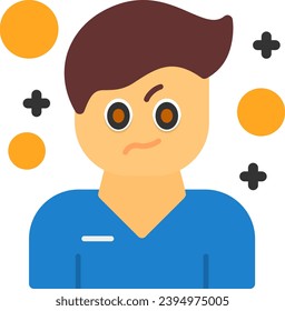 Irritation Vector Flat Icon Design