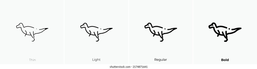 irritator icon. Thin, Light Regular And Bold style design isolated on white background