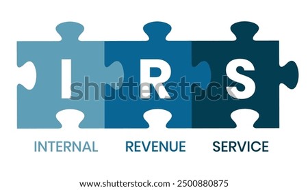 IRS - Internal Revenue Service acronym, business concept background