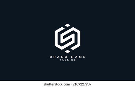 IS, SI, IG, GI, Abstract Initial Monogram Letter Alphabet Logo Design