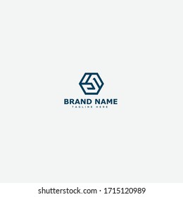 IS, SI Letter Logo Design Template Vector