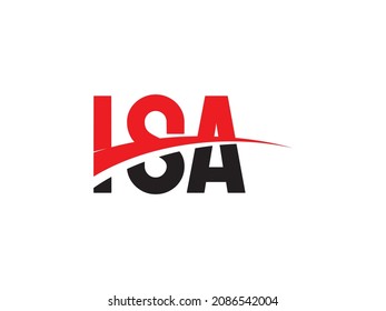 ISA Letter Initial Logo Design Vector Illustration